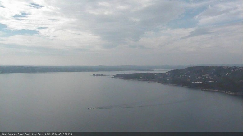 Lake Travis webcam, February 4, 2019 2:20 PM CT