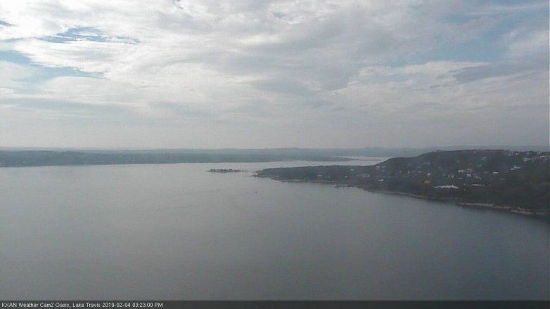 Lake Travis webcam, February 4, 2019 2:25 PM CT