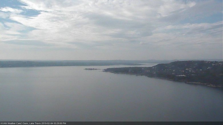Lake Travis webcam, February 4, 2019 2:30 PM CT