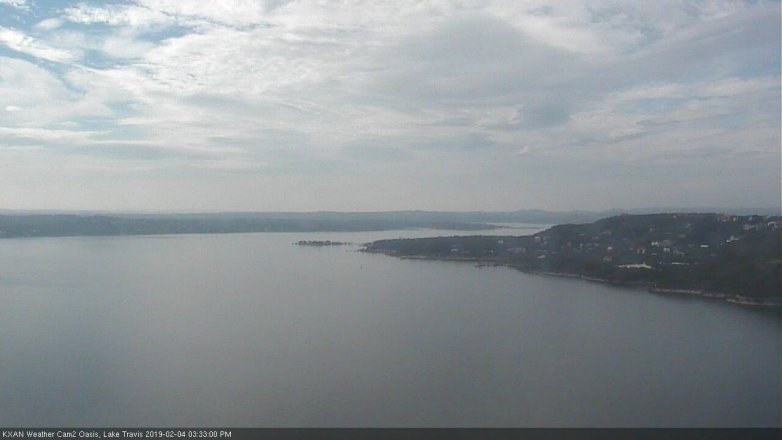 Lake Travis webcam, February 4, 2019 2:35 PM CT