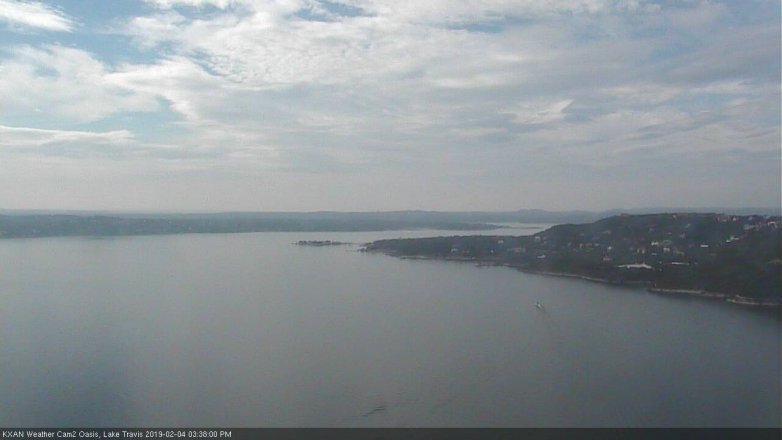 Lake Travis webcam, February 4, 2019 2:40 PM CT