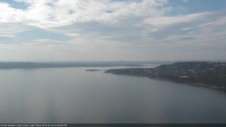 Lake Travis webcam, February 4, 2019 2:50 PM CT