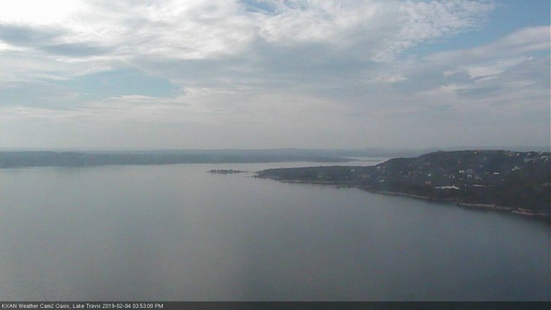 Lake Travis webcam, February 4, 2019 2:55 PM CT