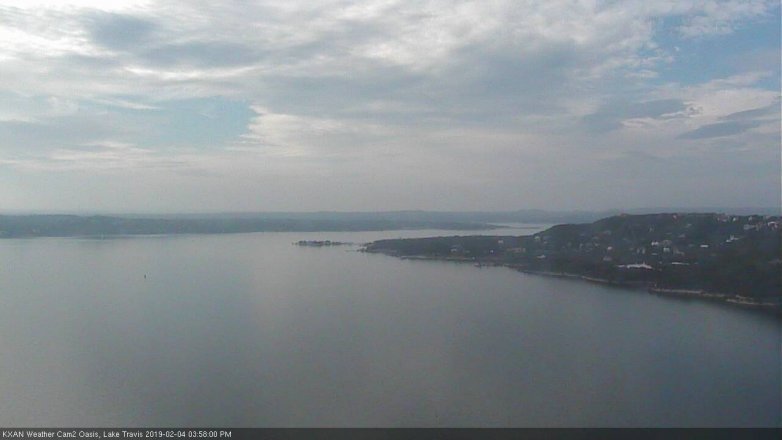 Lake Travis webcam, February 4, 2019 3:00 PM CT