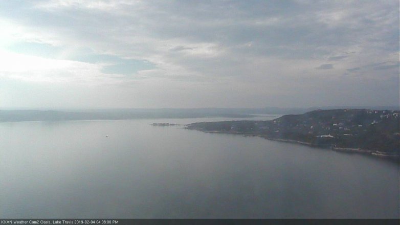 Lake Travis webcam, February 4, 2019 3:10 PM CT