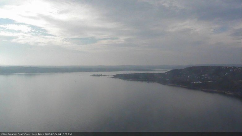 Lake Travis webcam, February 4, 2019 3:20 PM CT