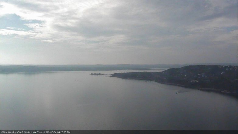 Lake Travis webcam, February 4, 2019 3:25 PM CT