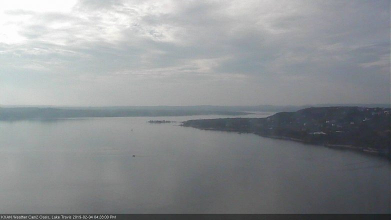 Lake Travis webcam, February 4, 2019 3:30 PM CT