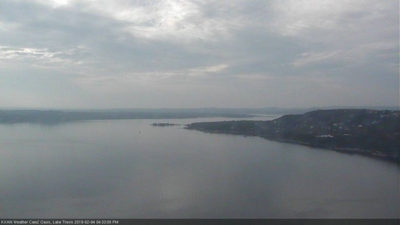 Lake Travis webcam, February 4, 2019 3:35 PM CT