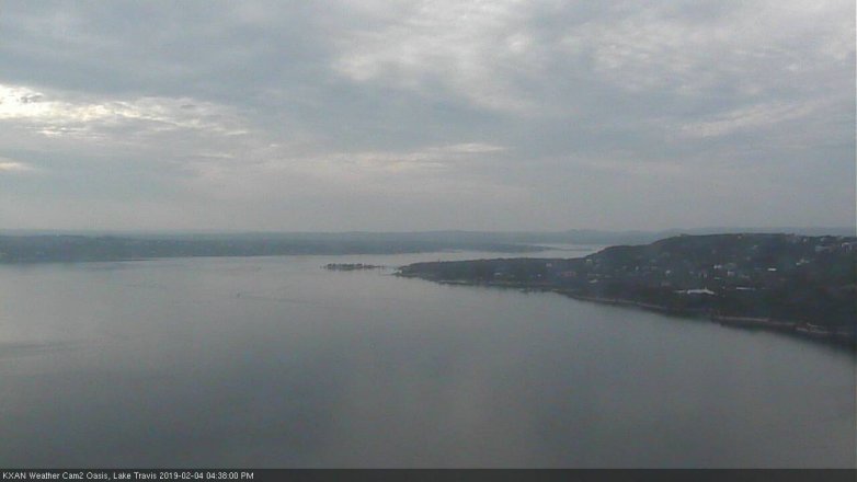 Lake Travis webcam, February 4, 2019 3:40 PM CT
