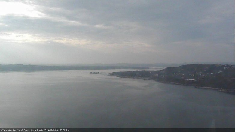 Lake Travis webcam, February 4, 2019 3:55 PM CT