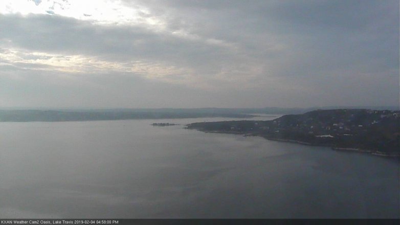 Lake Travis webcam, February 4, 2019 4:00 PM CT