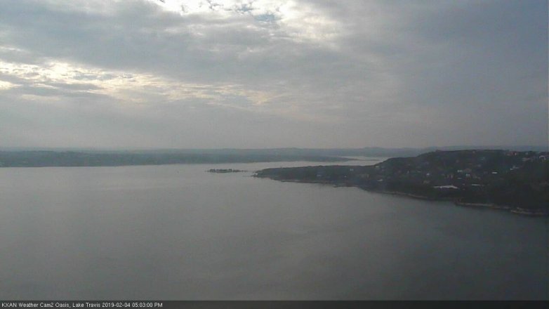 Lake Travis webcam, February 4, 2019 4:05 PM CT
