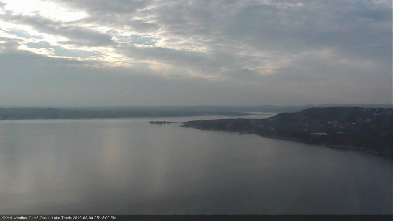 Lake Travis webcam, February 4, 2019 4:20 PM CT