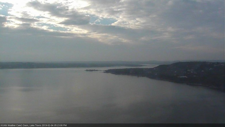 Lake Travis webcam, February 4, 2019 4:25 PM CT