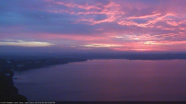 Lake Travis webcam, February 4, 2019 5:20 PM CT
