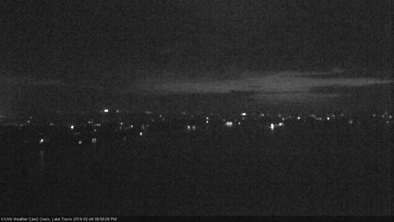 Lake Travis webcam, February 4, 2019 6:00 PM CT