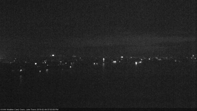 Lake Travis webcam, February 4, 2019 6:05 PM CT