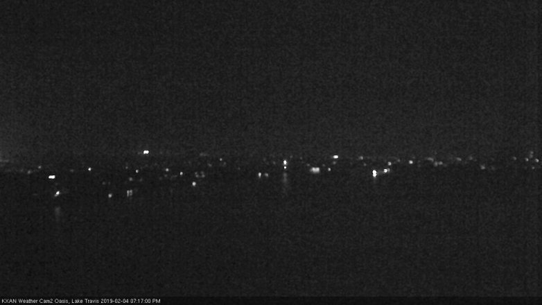 Lake Travis webcam, February 4, 2019 6:20 PM CT