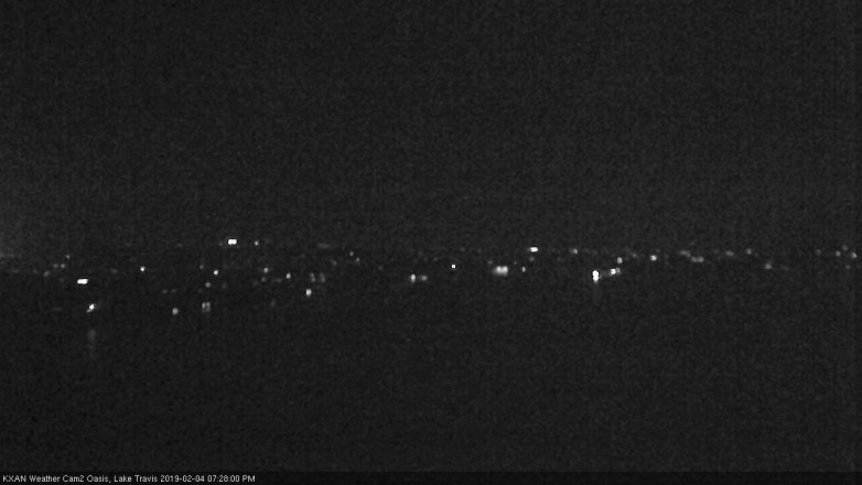 Lake Travis webcam, February 4, 2019 6:30 PM CT