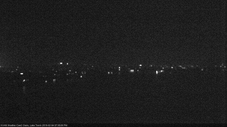 Lake Travis webcam, February 4, 2019 6:40 PM CT