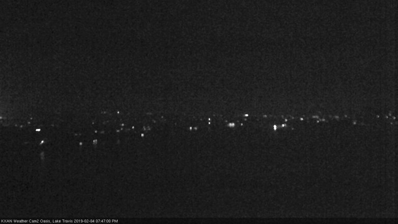 Lake Travis webcam, February 4, 2019 6:50 PM CT