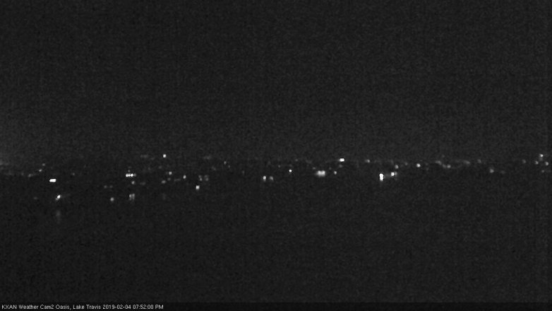 Lake Travis webcam, February 4, 2019 6:55 PM CT