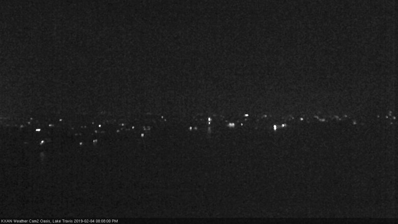 Lake Travis webcam, February 4, 2019 7:10 PM CT