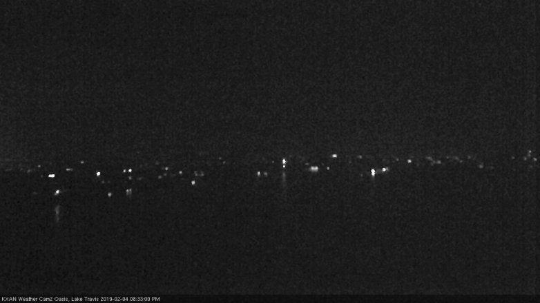 Lake Travis webcam, February 4, 2019 7:35 PM CT