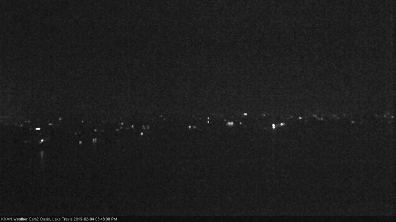 Lake Travis webcam, February 4, 2019 7:50 PM CT
