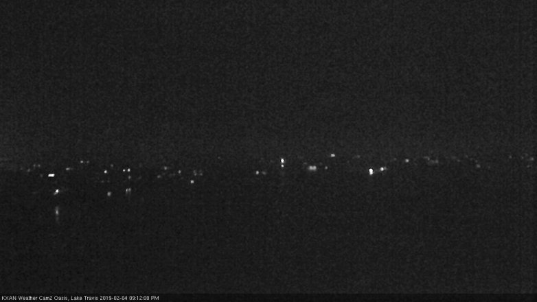 Lake Travis webcam, February 4, 2019 8:15 PM CT
