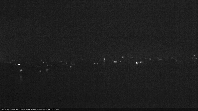 Lake Travis webcam, February 4, 2019 8:35 PM CT