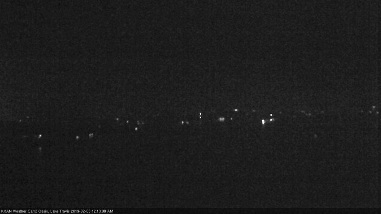 Lake Travis webcam, February 4, 2019 11:15 PM CT