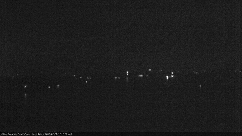 Lake Travis webcam, February 4, 2019 11:20 PM CT