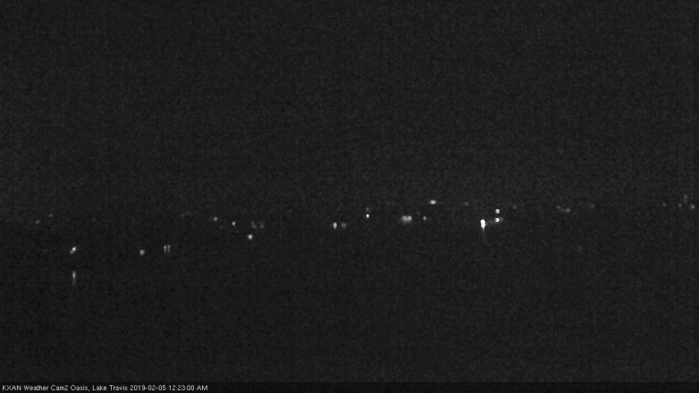 Lake Travis webcam, February 4, 2019 11:25 PM CT