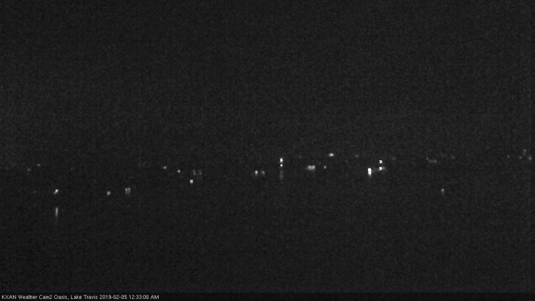 Lake Travis webcam, February 4, 2019 11:35 PM CT