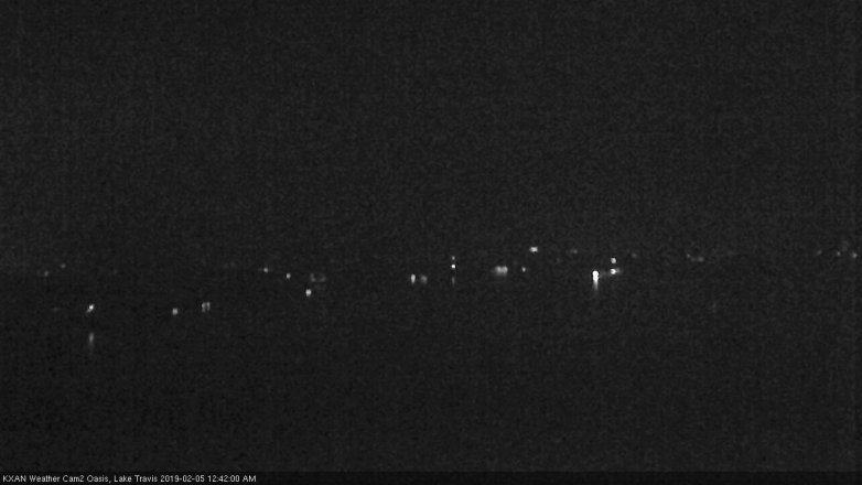 Lake Travis webcam, February 4, 2019 11:45 PM CT