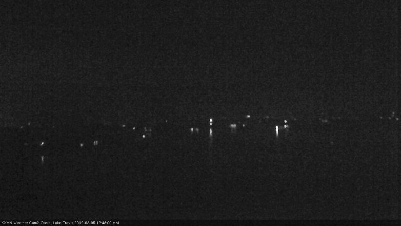 Lake Travis webcam, February 4, 2019 11:50 PM CT
