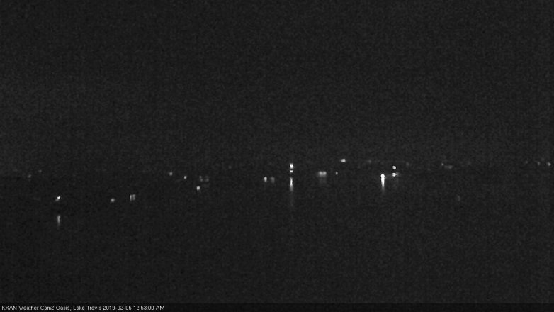 Lake Travis webcam, February 4, 2019 11:55 PM CT