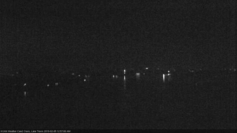 Lake Travis webcam, February 4, 2019 12:00 AM CT