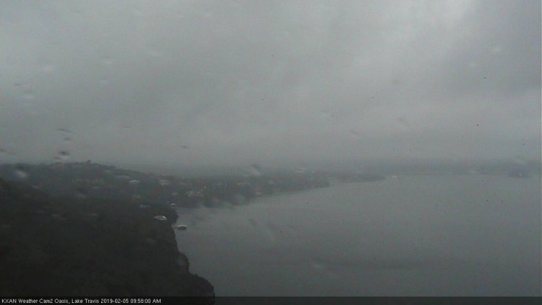 Lake Travis webcam, February 5, 2019 9:00 AM CT