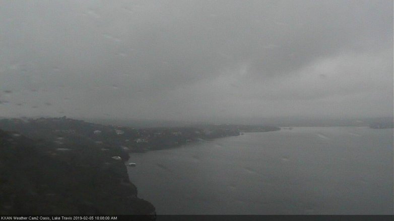 Lake Travis webcam, February 5, 2019 9:10 AM CT