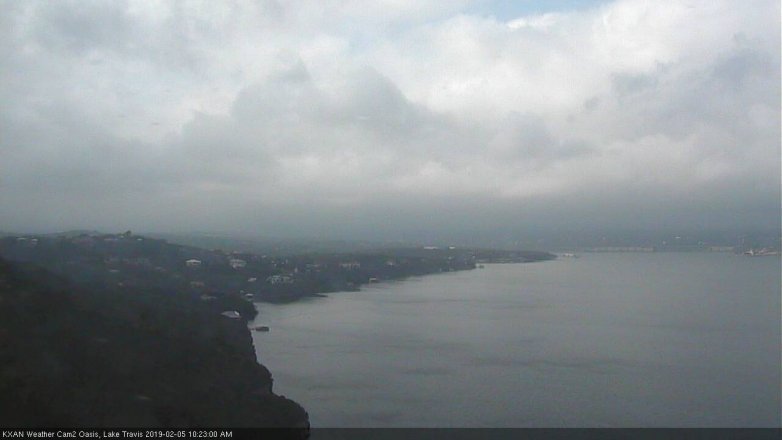 Lake Travis webcam, February 5, 2019 9:25 AM CT