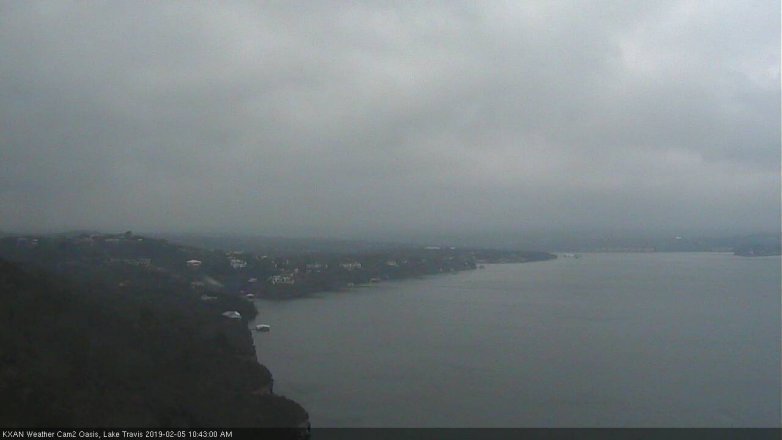 Lake Travis webcam, February 5, 2019 9:45 AM CT