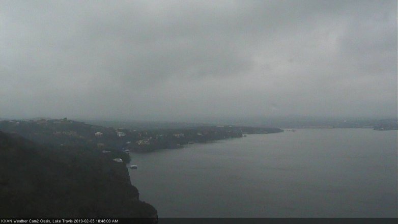 Lake Travis webcam, February 5, 2019 9:50 AM CT