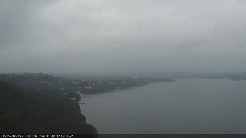 Lake Travis webcam, February 5, 2019 9:55 AM CT