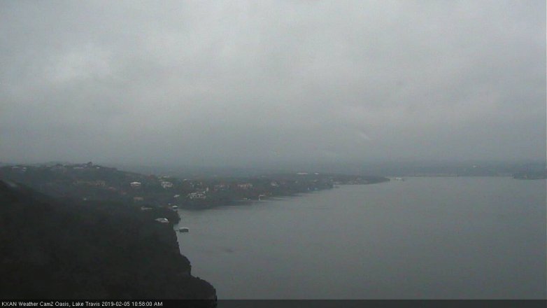Lake Travis webcam, February 5, 2019 10:00 AM CT