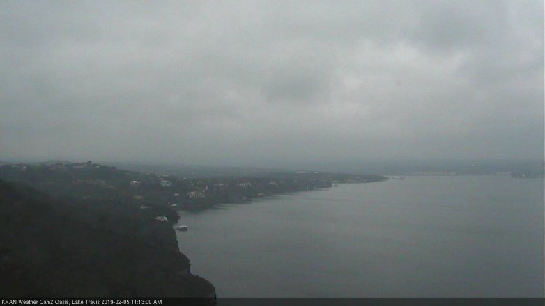 Lake Travis webcam, February 5, 2019 10:15 AM CT