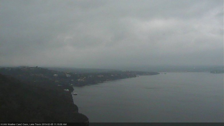 Lake Travis webcam, February 5, 2019 10:20 AM CT