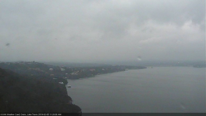 Lake Travis webcam, February 5, 2019 10:30 AM CT